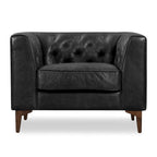 Poly & Bark Essex Lounge Chair - Full Grain Genuine Italian Leather