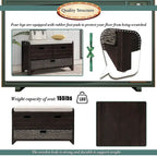 3-drawer Solid Wooden Storage Bench