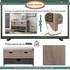 3-drawer Solid Wooden Storage Bench