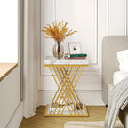 Square End Side Table for Living Room Set of 2
