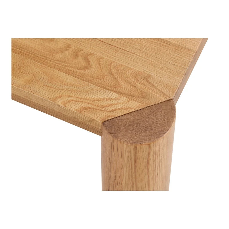 Aurelle Home Posy Modern Solid Oak Dinning Table