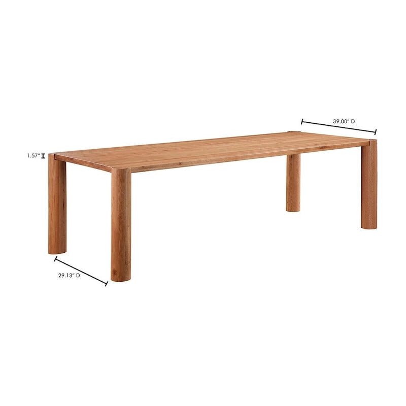 Aurelle Home Posy Modern Solid Oak Dinning Table