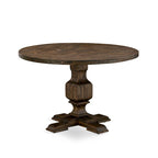 East West Furniture Dining Table Set- a Kitchen Table and Dahlia Linen Fabric Dining Chairs, Distressed Jacobean(Pieces Options)