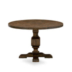 East West Furniture Dining Table Set- a Kitchen Table and Dahlia Linen Fabric Dining Chairs, Distressed Jacobean(Pieces Options)