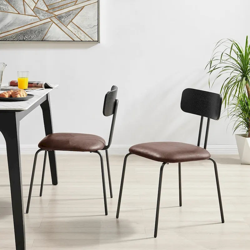 Judith PU Dining Side Chair, (Set of 4)