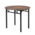 3 Piece Drop Leaf Dining Table Set, Modern Counter Height Round Dining Set with 2 Chairs, Wood Small Kitchen Table Set