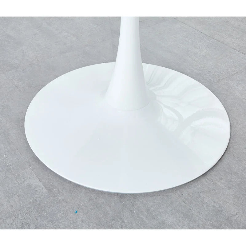 31.5Tulip Dining Table for 2-4 people With Round Mdf Table Top, Pedestal Dining Table, End Table Leisure Coffee Table