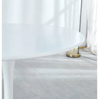 31.5Tulip Dining Table for 2-4 people With Round Mdf Table Top, Pedestal Dining Table, End Table Leisure Coffee Table