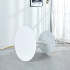 31.5Tulip Dining Table for 2-4 people With Round Mdf Table Top, Pedestal Dining Table, End Table Leisure Coffee Table