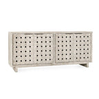 Classic Home Bast 4-Door Reclaimed Pine Wood Buffet Sideboard