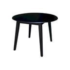 42 in. Solid Wood Round Dual Drop Leaf Table