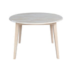 42 in. Solid Wood Round Dual Drop Leaf Table