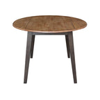 42 in. Solid Wood Round Dual Drop Leaf Table