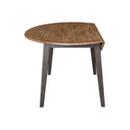 42 in. Solid Wood Round Dual Drop Leaf Table