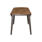 42 in. Solid Wood Round Dual Drop Leaf Table