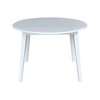 42 in. Solid Wood Round Dual Drop Leaf Table