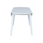 42 in. Solid Wood Round Dual Drop Leaf Table