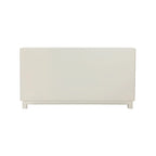 60 Inch Rustic 4 Door Sideboard Cabinet Console, White Gold Front Pattern