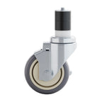 Set of 4 Commercial Heavy Duty Casters with 2 Swivel Casters, 2 Locking Casters