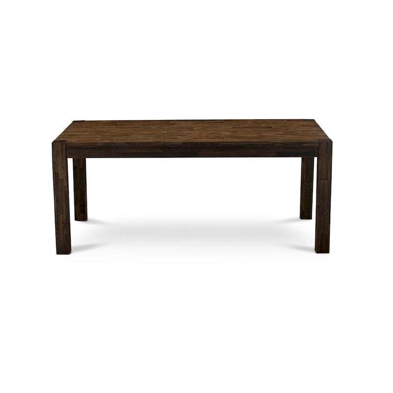 East West Furniture Dinette Set Consists of a Rectangle Dining Table and Chairs, Distressed Jacobean (Pieces Options)