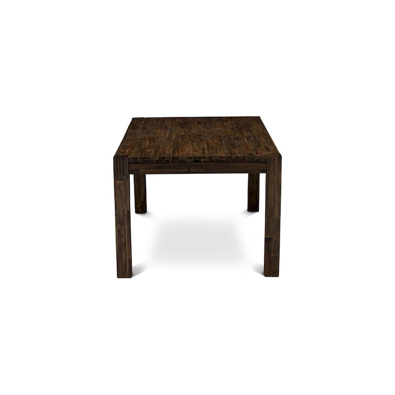 East West Furniture Dinette Set Consists of a Rectangle Dining Table and Chairs, Distressed Jacobean (Pieces Options)