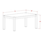 East West Furniture Dinette Set Consists of a Rectangle Dining Table and Chairs, Distressed Jacobean (Pieces Options)
