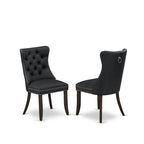 East West Furniture Dinette Set Consists of a Rectangle Dining Table and Chairs, Distressed Jacobean (Pieces Options)