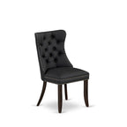 East West Furniture Dinette Set Consists of a Rectangle Dining Table and Chairs, Distressed Jacobean (Pieces Options)