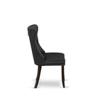 East West Furniture Dinette Set Consists of a Rectangle Dining Table and Chairs, Distressed Jacobean (Pieces Options)