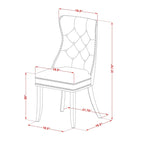 East West Furniture Dinette Set Consists of a Rectangle Dining Table and Chairs, Distressed Jacobean (Pieces Options)
