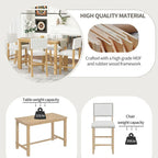 5-Piece Counter Height Dining Set with Table and 4 Chairs