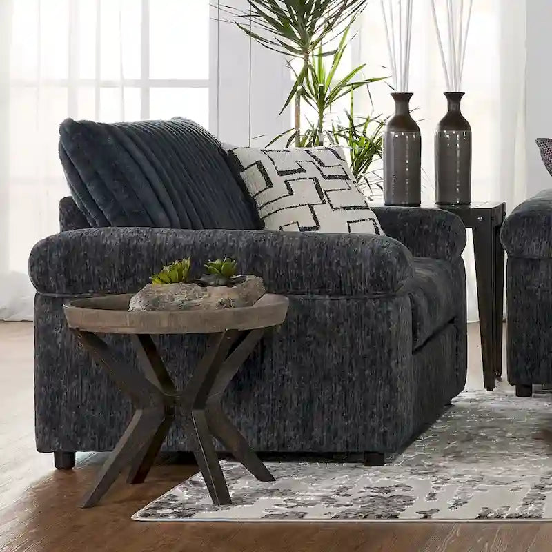 Roundhill Furniture Nason Wide Wale Corduroy Living Room 4-Piece Sofa Set
