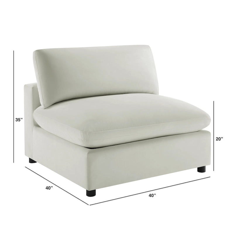 Cambrai Armless Slipper Accent Chair by Greyson Living