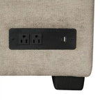 82.6 L-shape Sofa Bed,Sleeper Sofa with Wheels and USB Ports