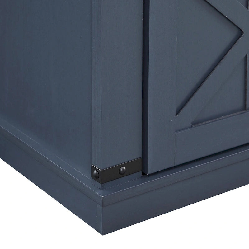 58 Farmhouse Sliding Barn Door TV Stand - Fits TVs up to 65 - 58 in Width
