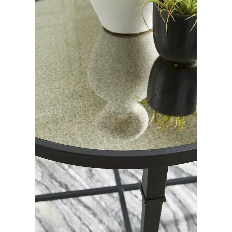Signature Design by Ashley Cadeburg Black Accent Table - 26W x 26D x 26H