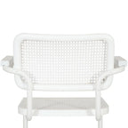 Breuer Chair Company Marcel Breuer Cesca Cane Cantilever Armchair Arm Chair w/ White Steel Frame (Various Wood & Cane Colors)