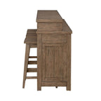 Pinebrook Ridge Weathered Toffee 4 Piece Console Table Set