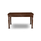 East West Furniture Dining Set Consists of a Rectangle Wooden Table and Upholstered Chairs, Mahogany (Pieces Options)