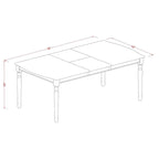 East West Furniture Dining Set Consists of a Rectangle Wooden Table and Upholstered Chairs, Mahogany (Pieces Options)