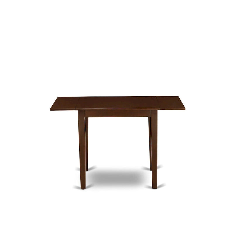 East West Furniture Dining Table Set- a Rectangle Dining Room Table and Kitchen Chairs, Mahogany (Pieces Option