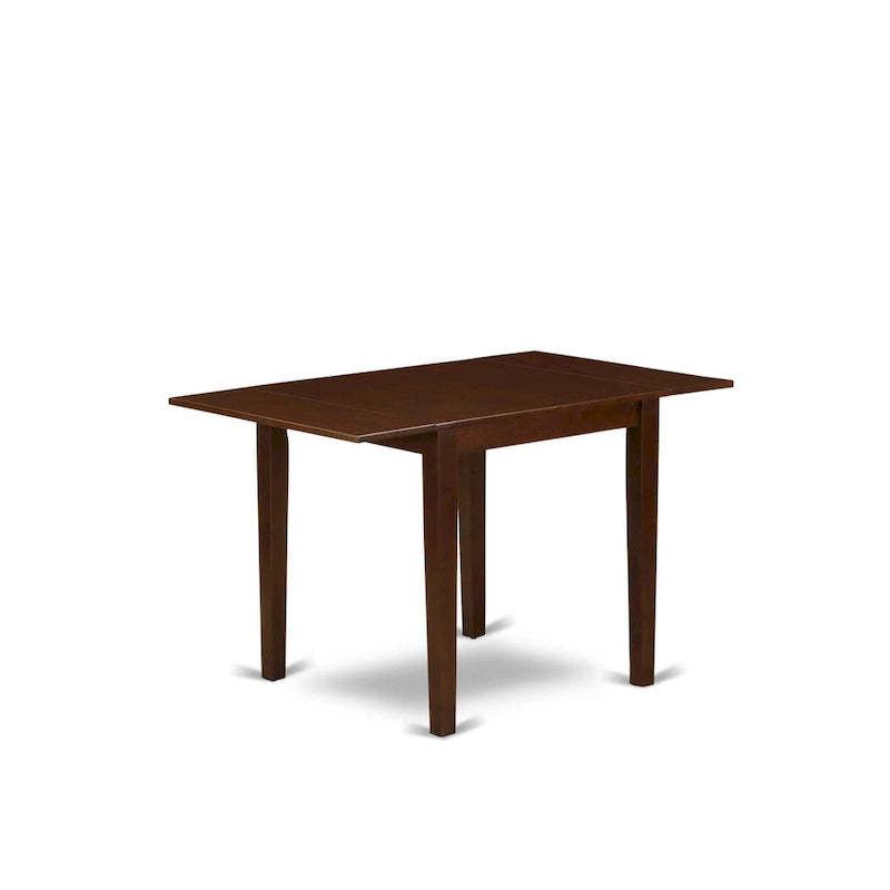 East West Furniture Dining Table Set- a Rectangle Dining Room Table and Kitchen Chairs, Mahogany (Pieces Option