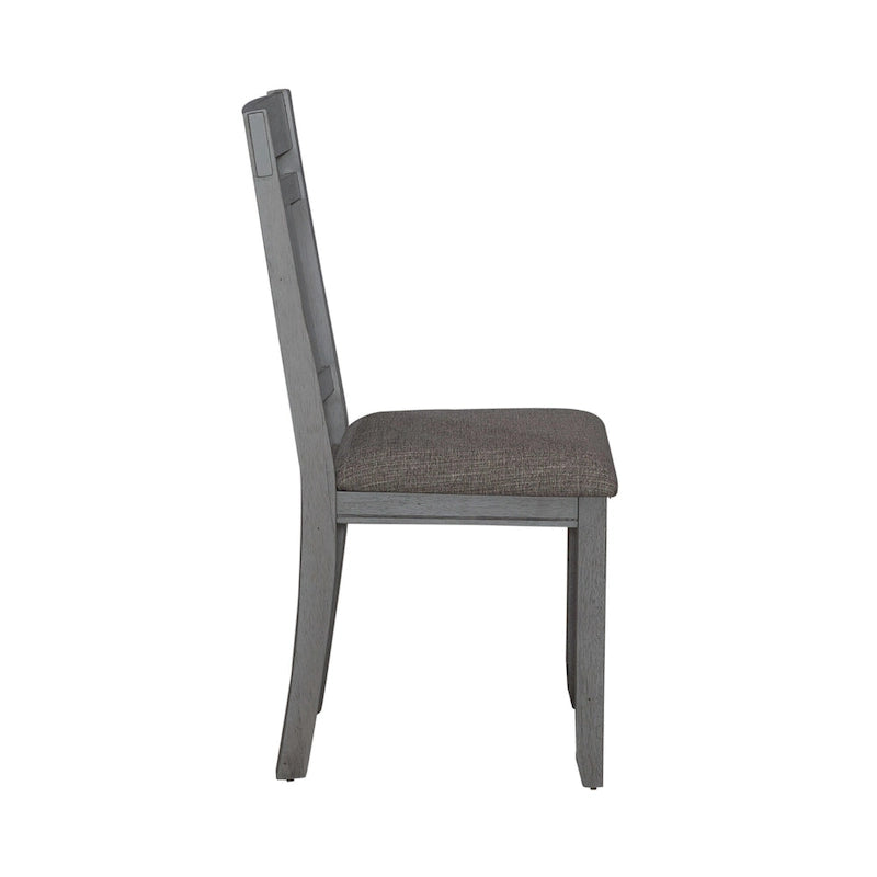 Newport Smokey Grey 6 Piece Trestle Table Set