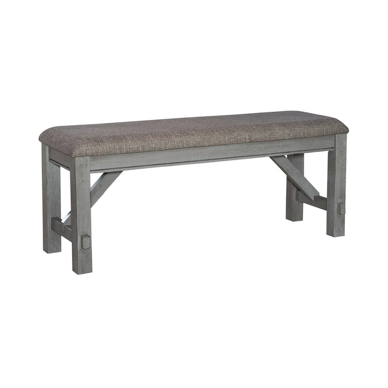 Newport Smokey Grey 6 Piece Trestle Table Set