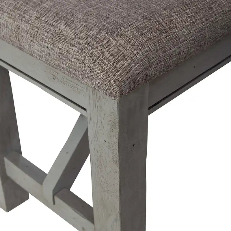 Newport Smokey Grey 6 Piece Trestle Table Set