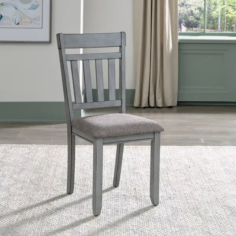 Newport Smokey Grey 6 Piece Trestle Table Set