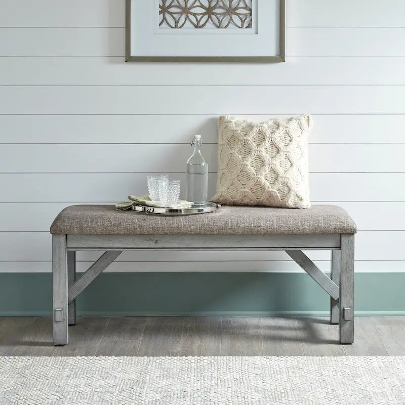 Newport Smokey Grey 6 Piece Trestle Table Set