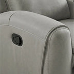 Roundhill Furniture Wesley 2-Piece Transitional Reclining Set, Gray