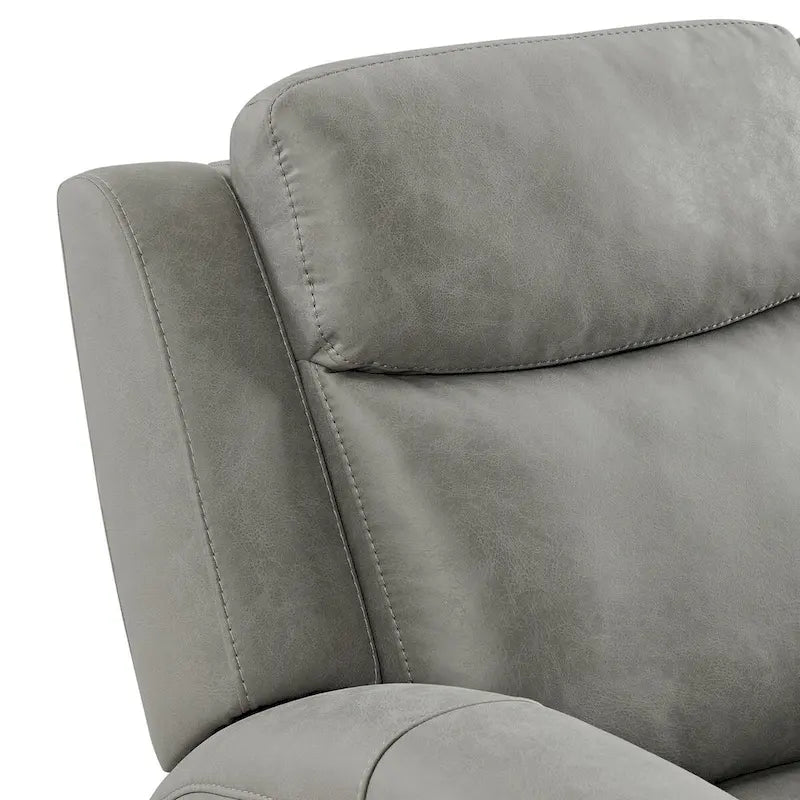 Roundhill Furniture Wesley 2-Piece Transitional Reclining Set, Gray