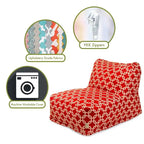 Majestic Home Goods Indoor Links Bean Bag Chair Lounger 36 in L x 27 in W x 24 in H